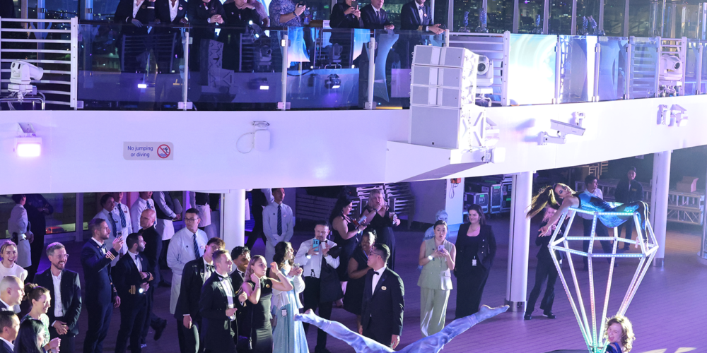 Small audience at a private live music performance
