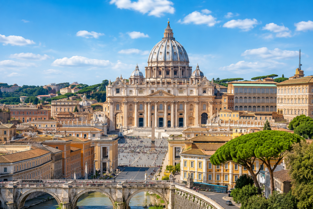 Pilgrims gathered in St. Peter&rsquo;s Square in Vatican City